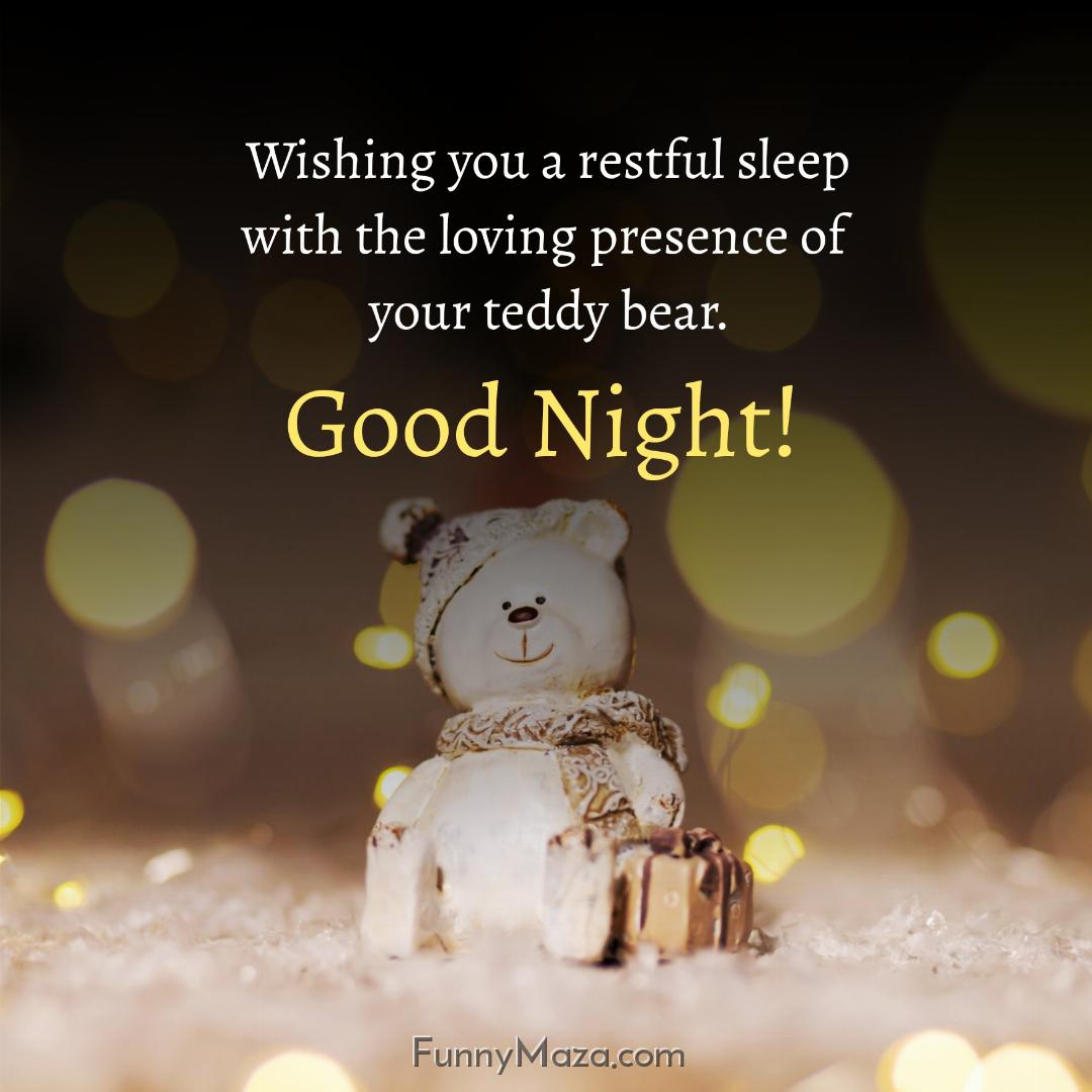 Wishing you a restful sleep with the loving presence of your