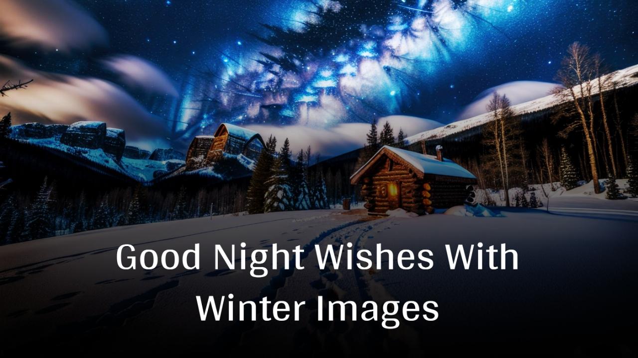 Good Night Wishes With Winter Images