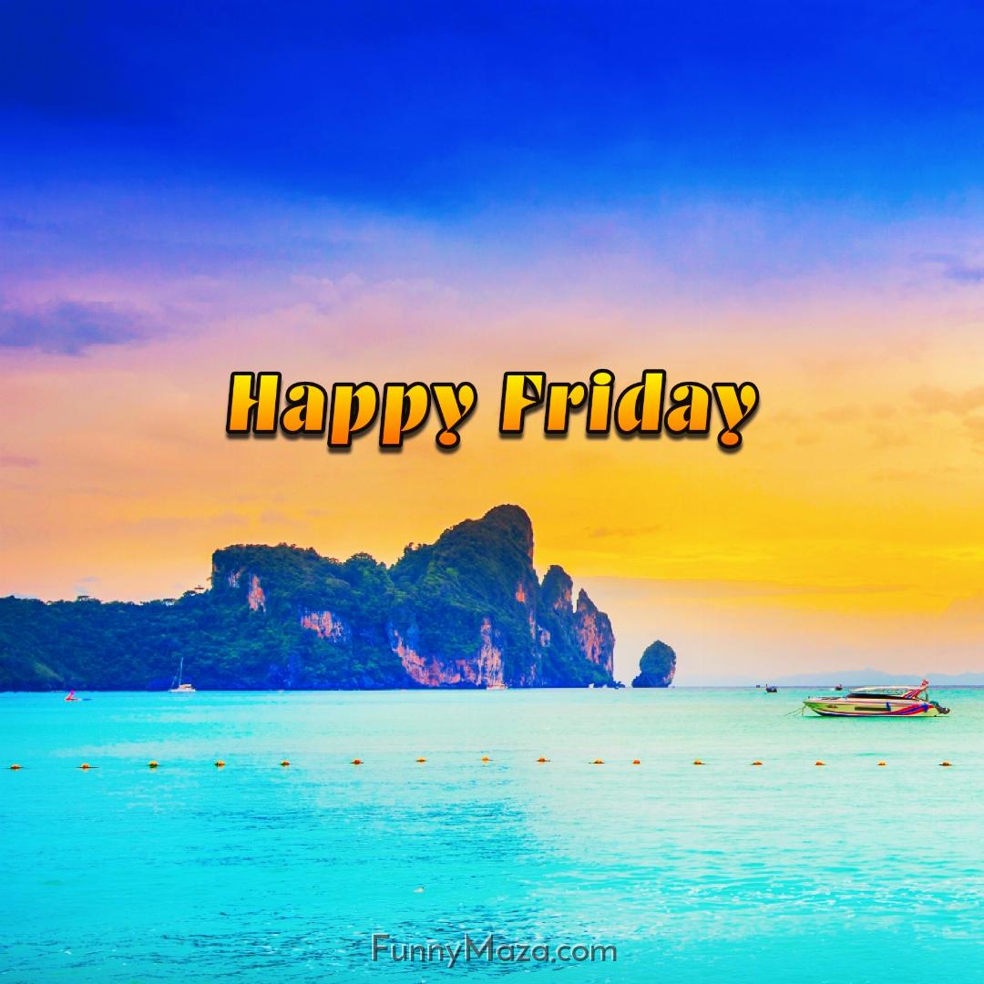 Happy Friday Beach Wallpaper