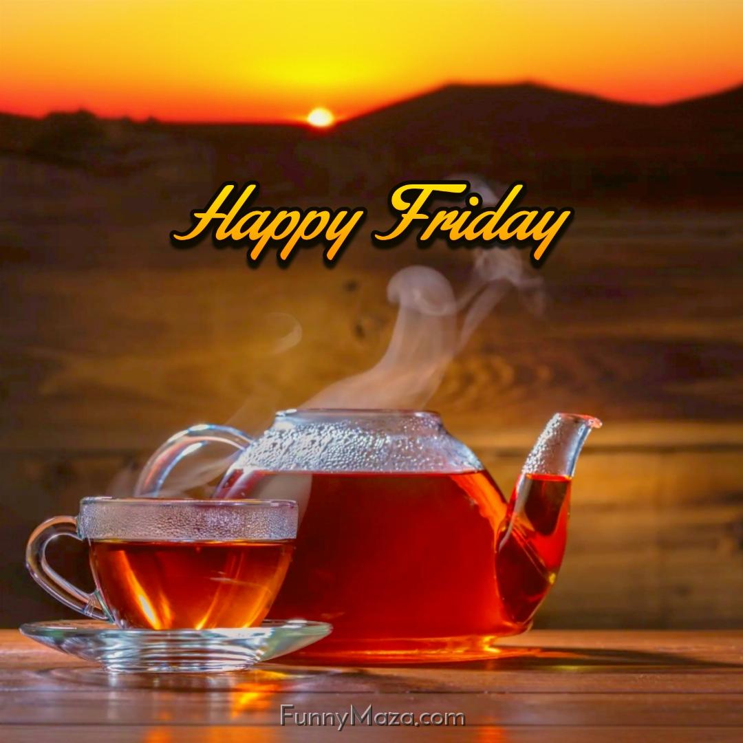 Happy Friday Tea Wallpaper