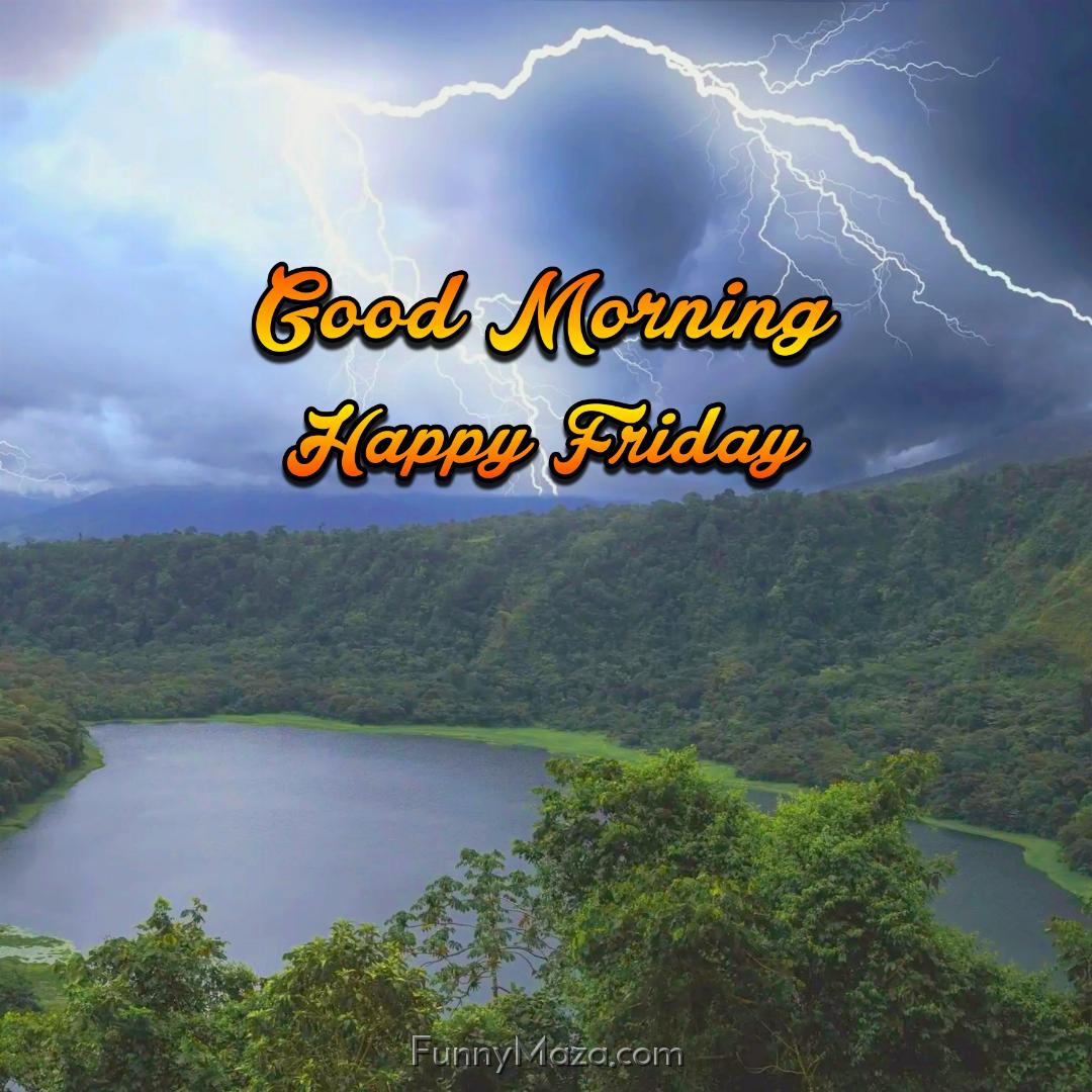 Good Morning Happy Friday Rainy Wallpaper