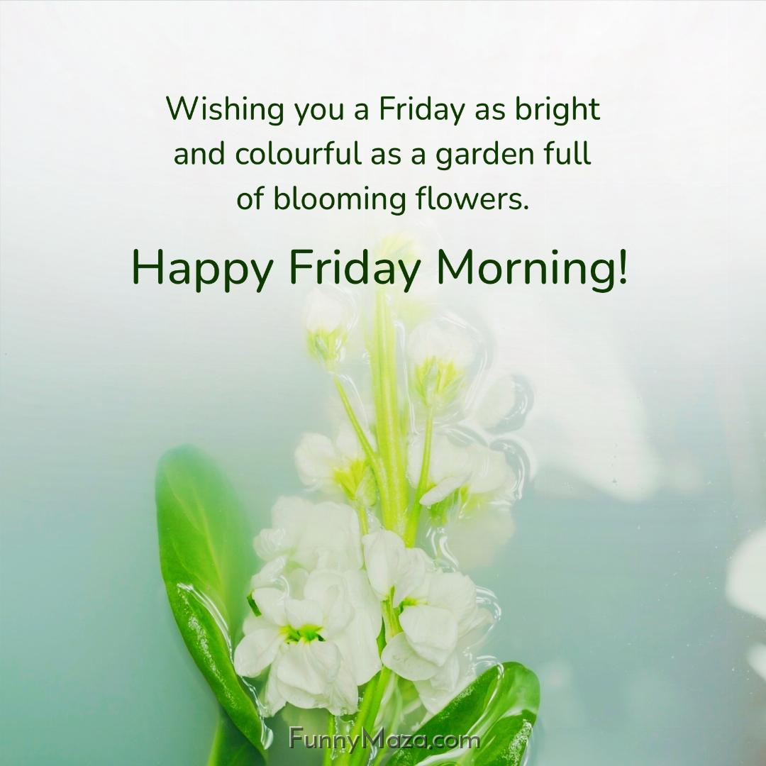 Wishing you a Friday as bright and colourful as a garden