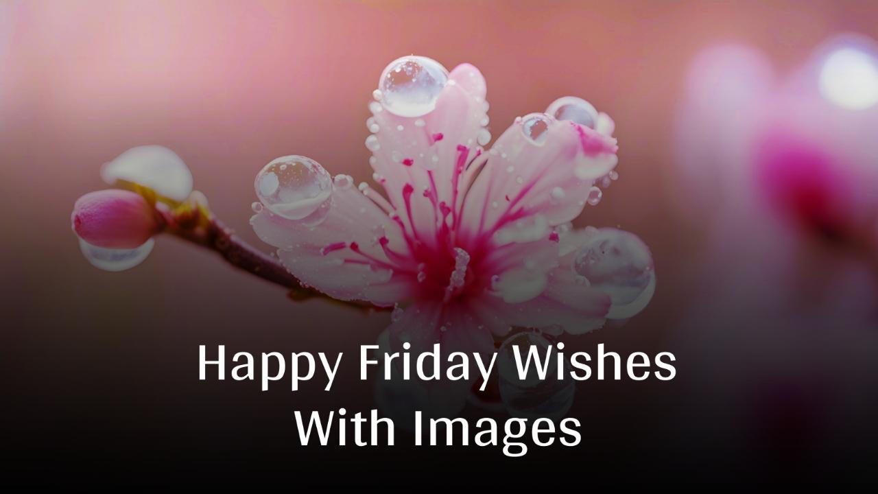 Beautiful Happy Friday Wishes With Images