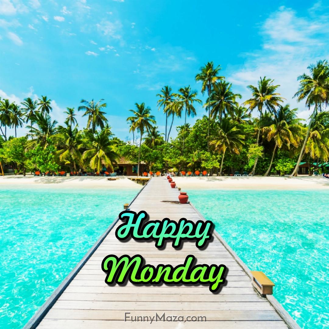 Happy Monday Beach Wallpaper