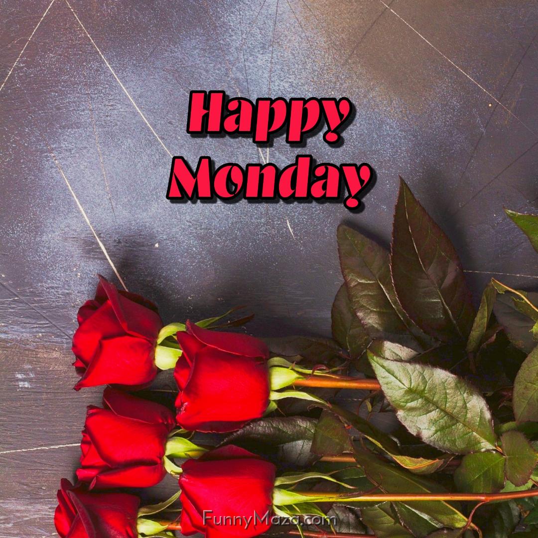 Happy Monday Rose Love Wallpaper