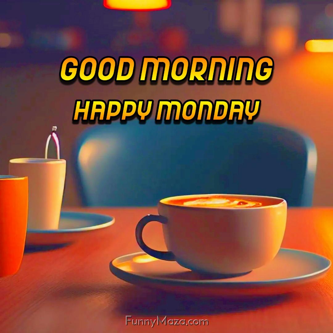 New Good Morning Happy Monday Coffee Images 2024 HD Download