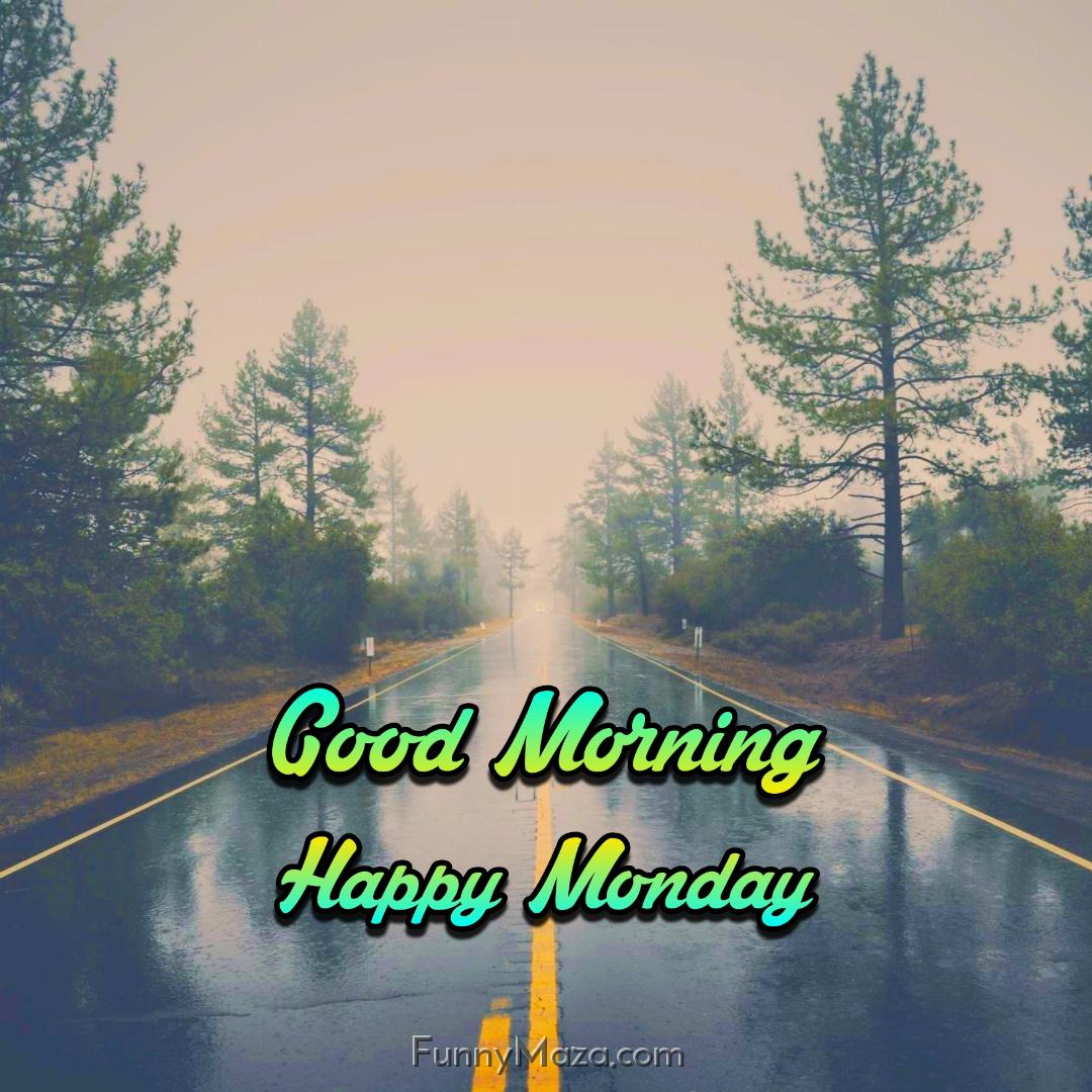 New Good Morning Happy Monday Rainy Images 2024 HD Download