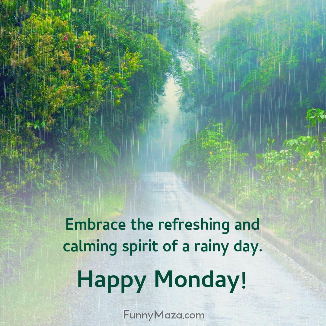 Embrace the refreshing and calming spirit of a rainy day