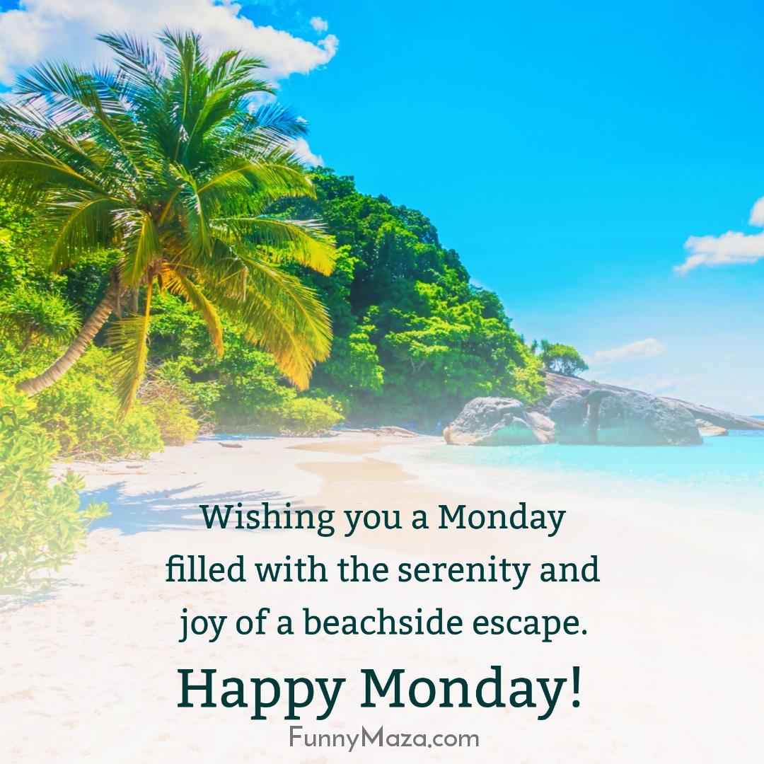 Wishing you a Monday filled with the serenity and joy of