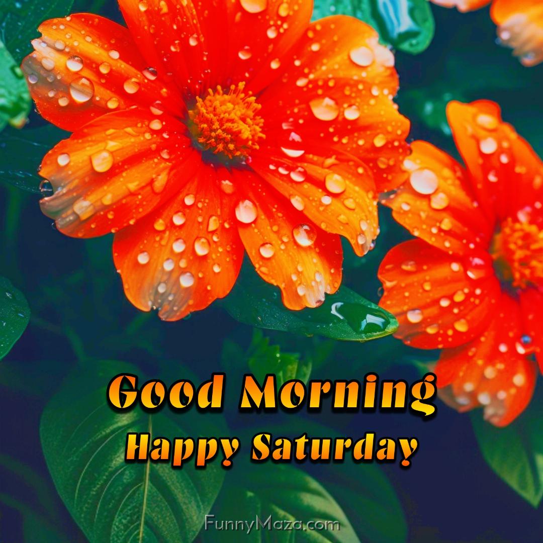 Good Morning Happy Saturday Dew Drops Images