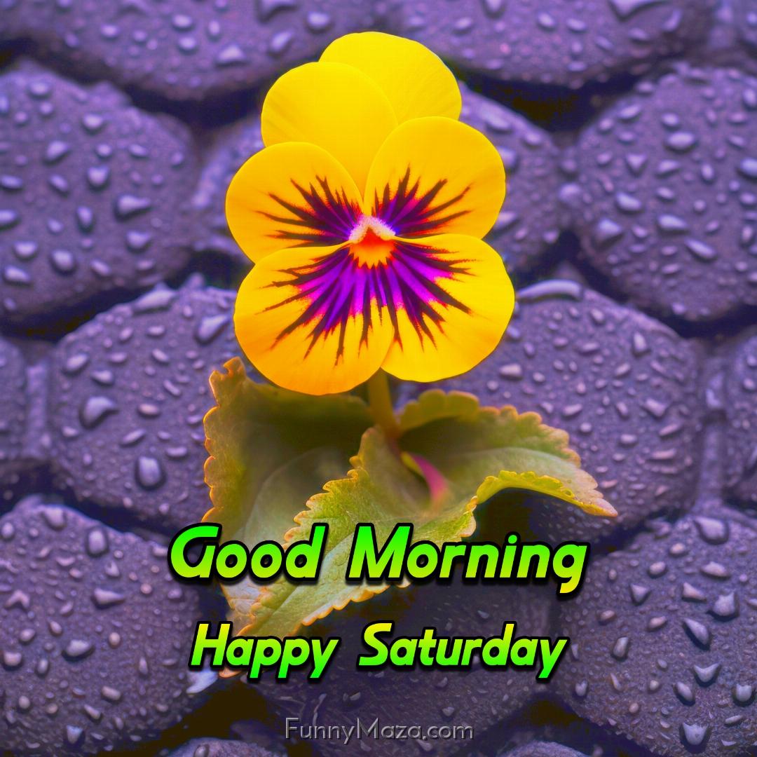 New Good Morning Happy Saturday Dew Drops Images 2024 HD Download