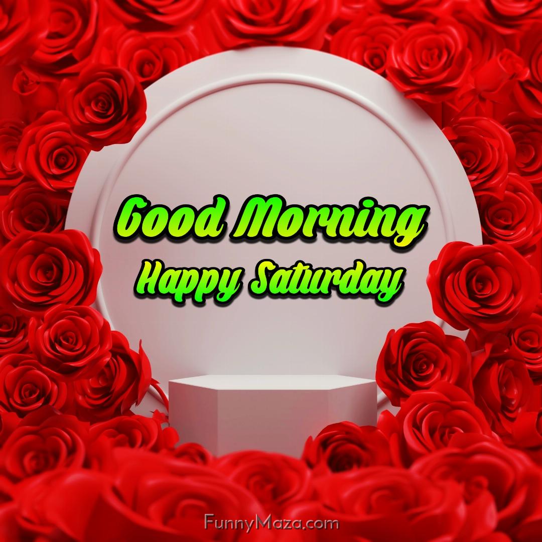 New Good Morning Happy Saturday Rose Love Images 2024 HD Download