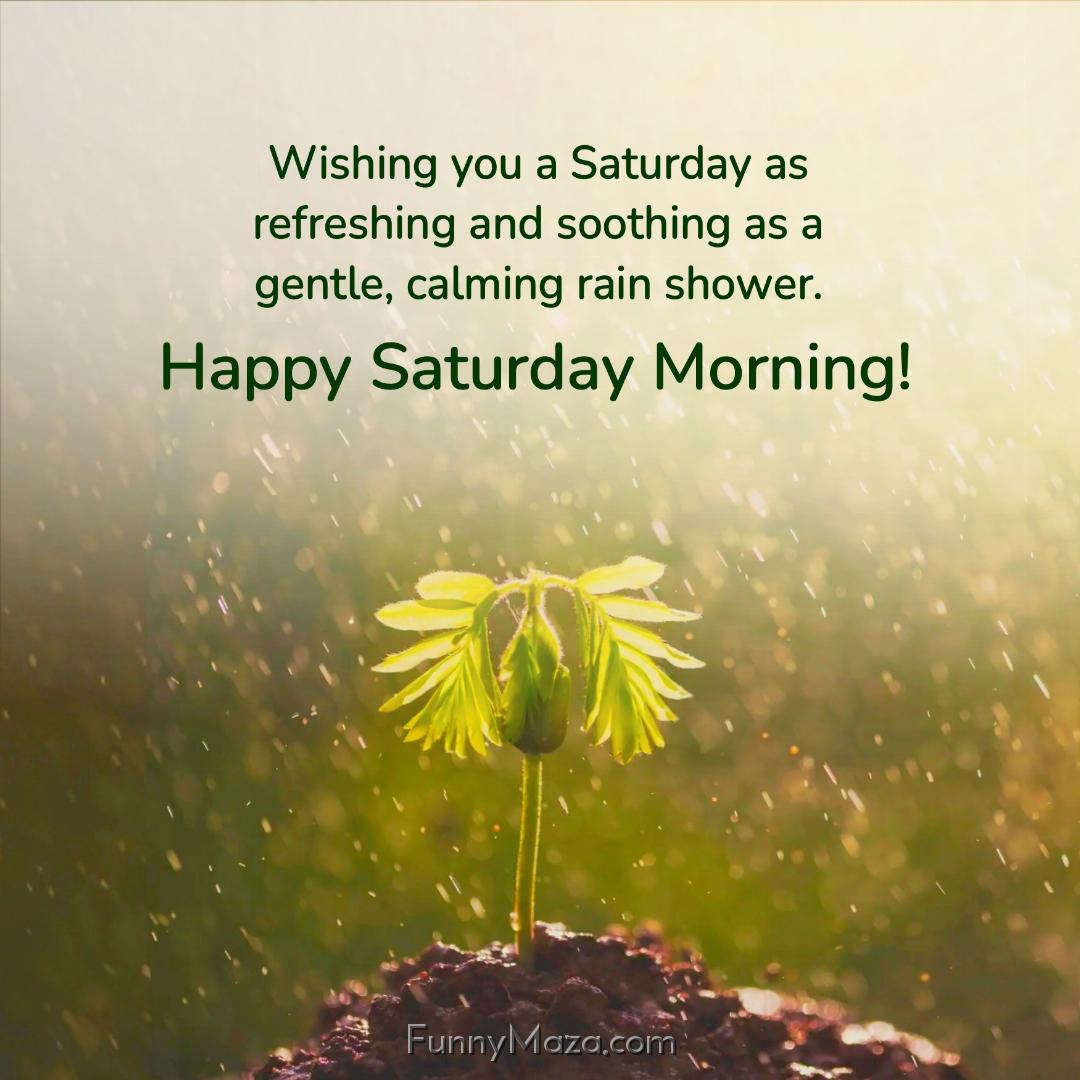 Wishing you a Saturday as refreshing and soothing as a gentle