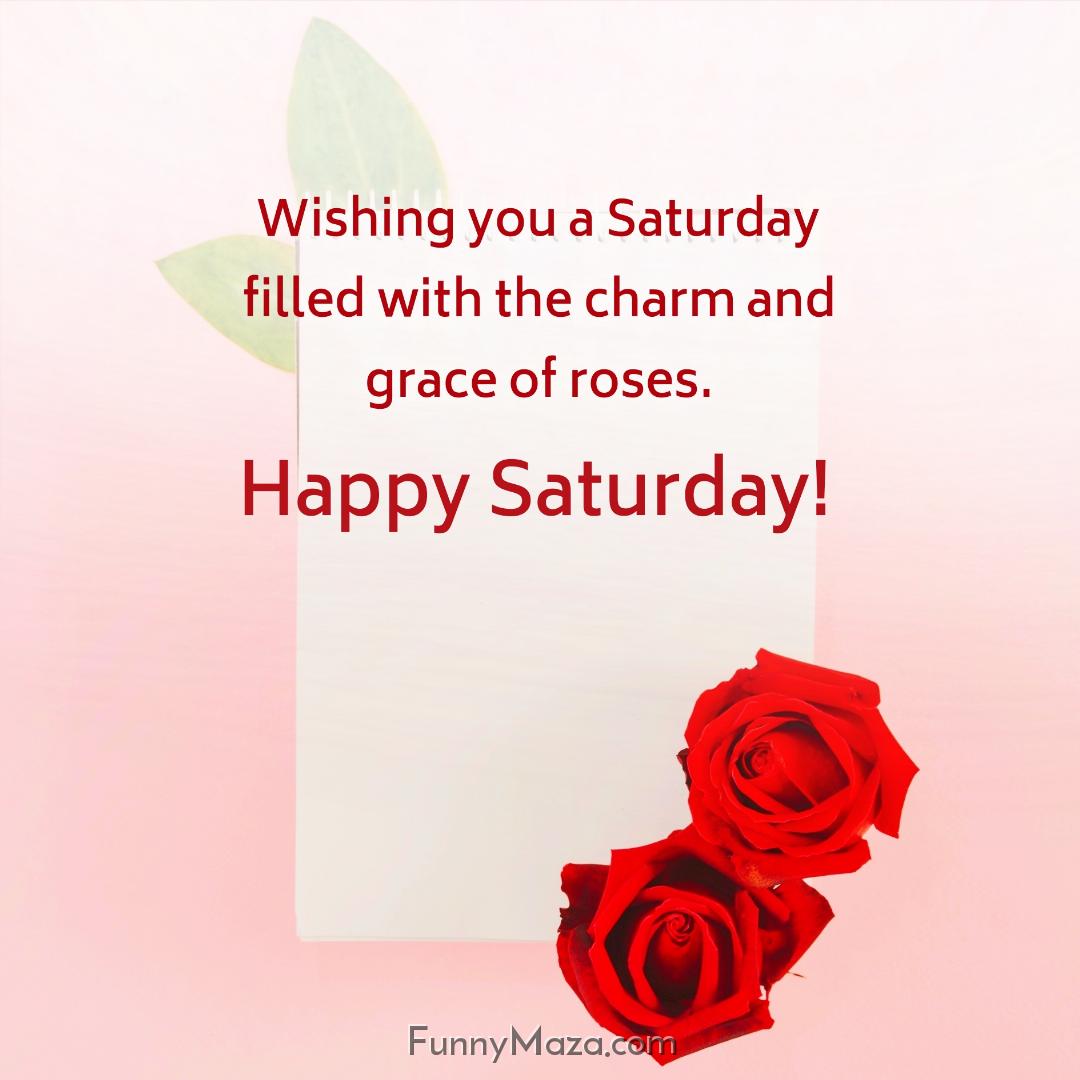 Wishing you a Saturday filled with the charm and grace of