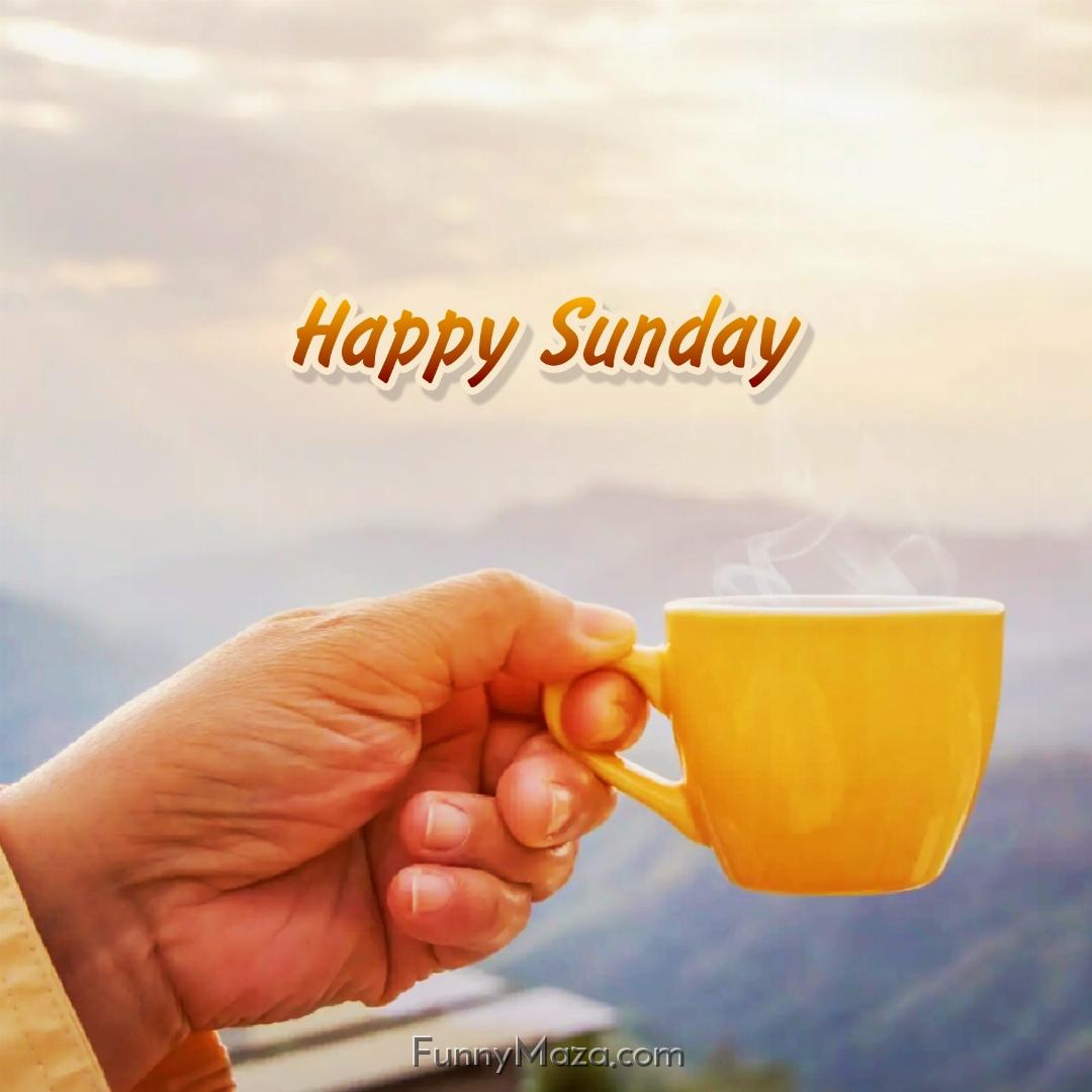 Happy Sunday Tea Wallpaper