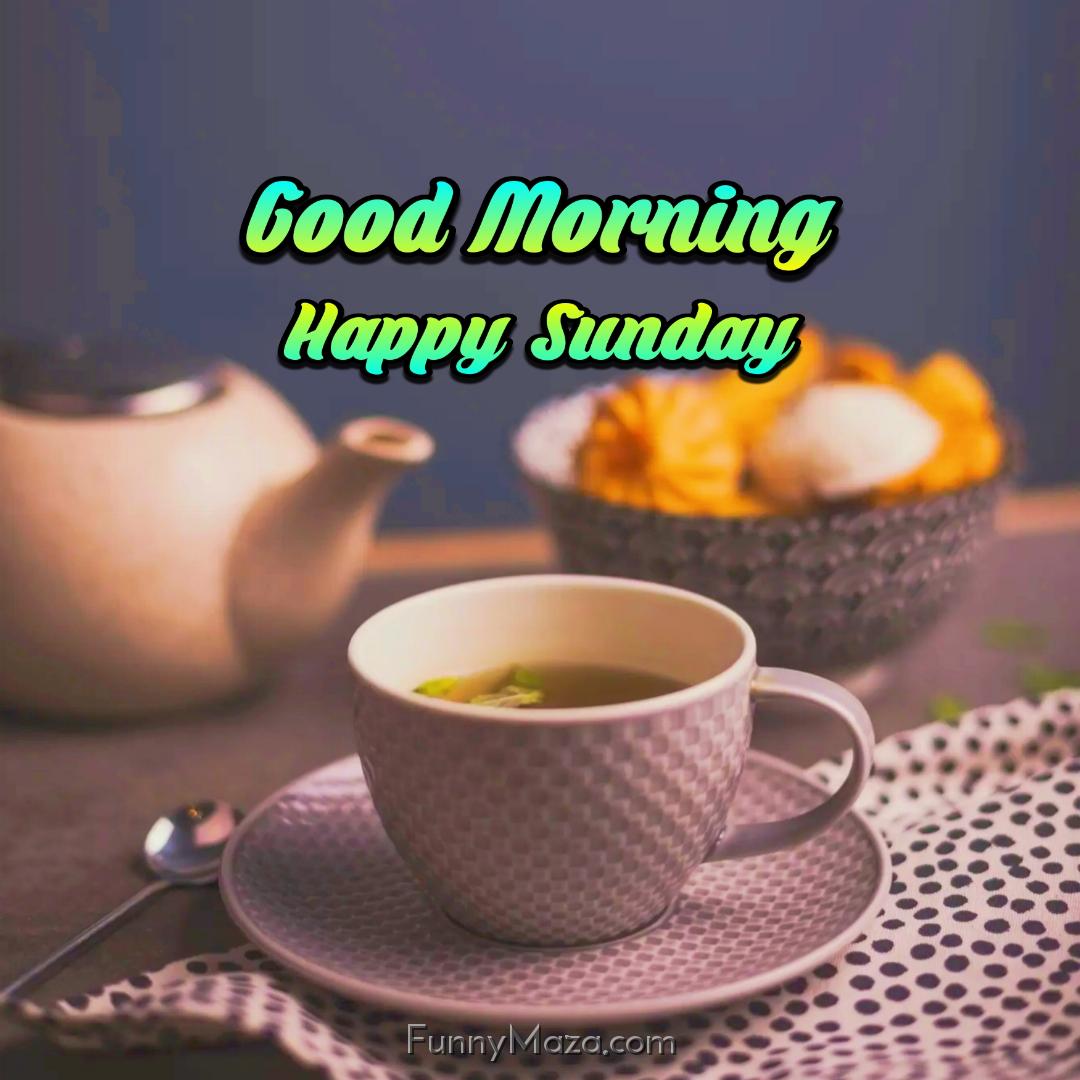 New Good Morning Happy Sunday Coffee Images 2024 HD Download