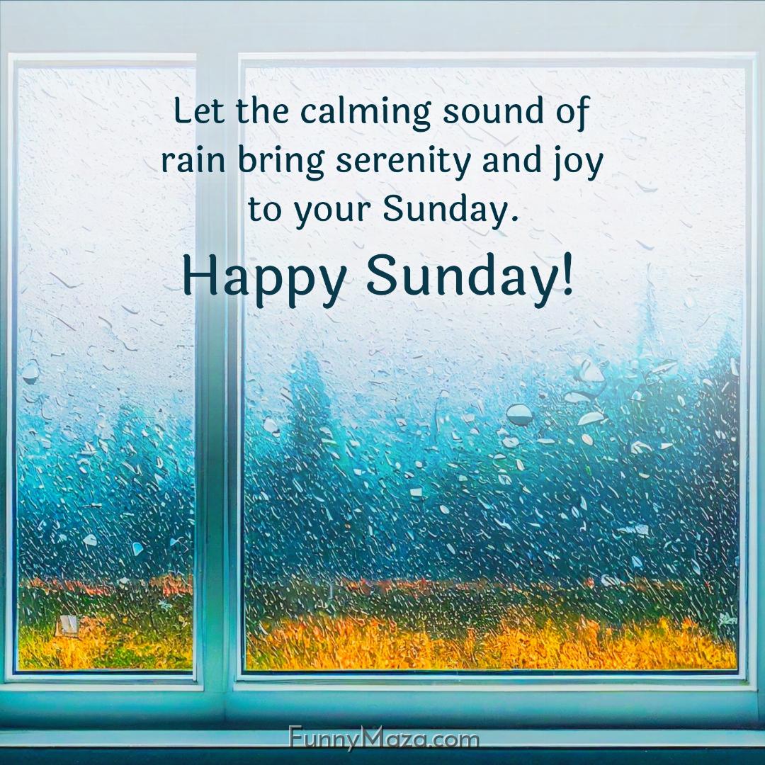 Let the calming sound of rain bring serenity and joy to