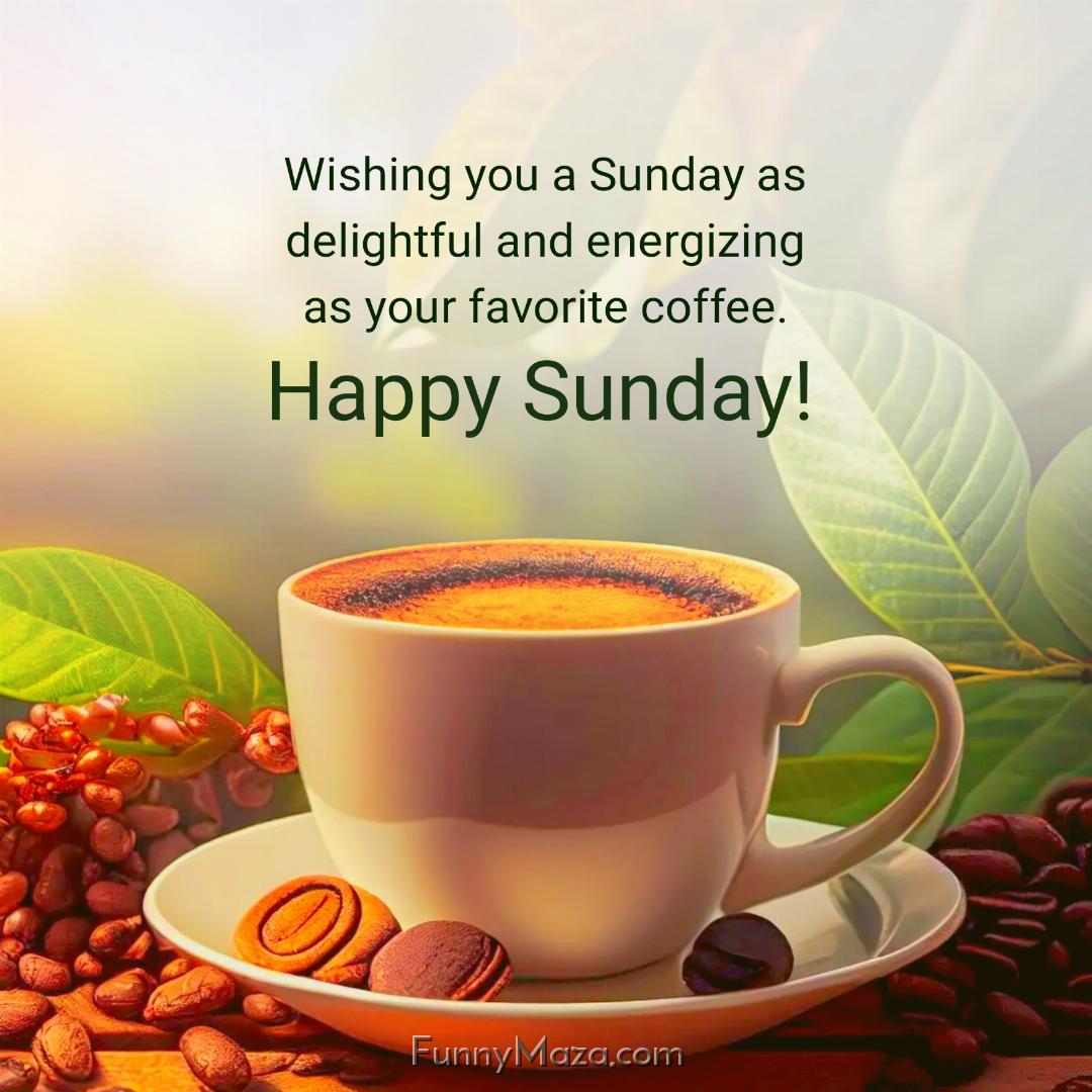 Wishing you a Sunday as delightful and energizing as your favorite