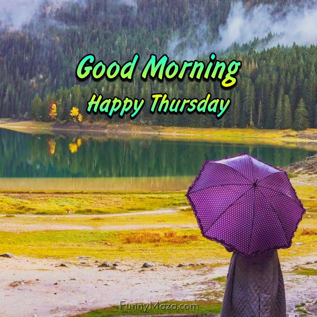 Good Morning Happy Thursday Rainy Wallpaper