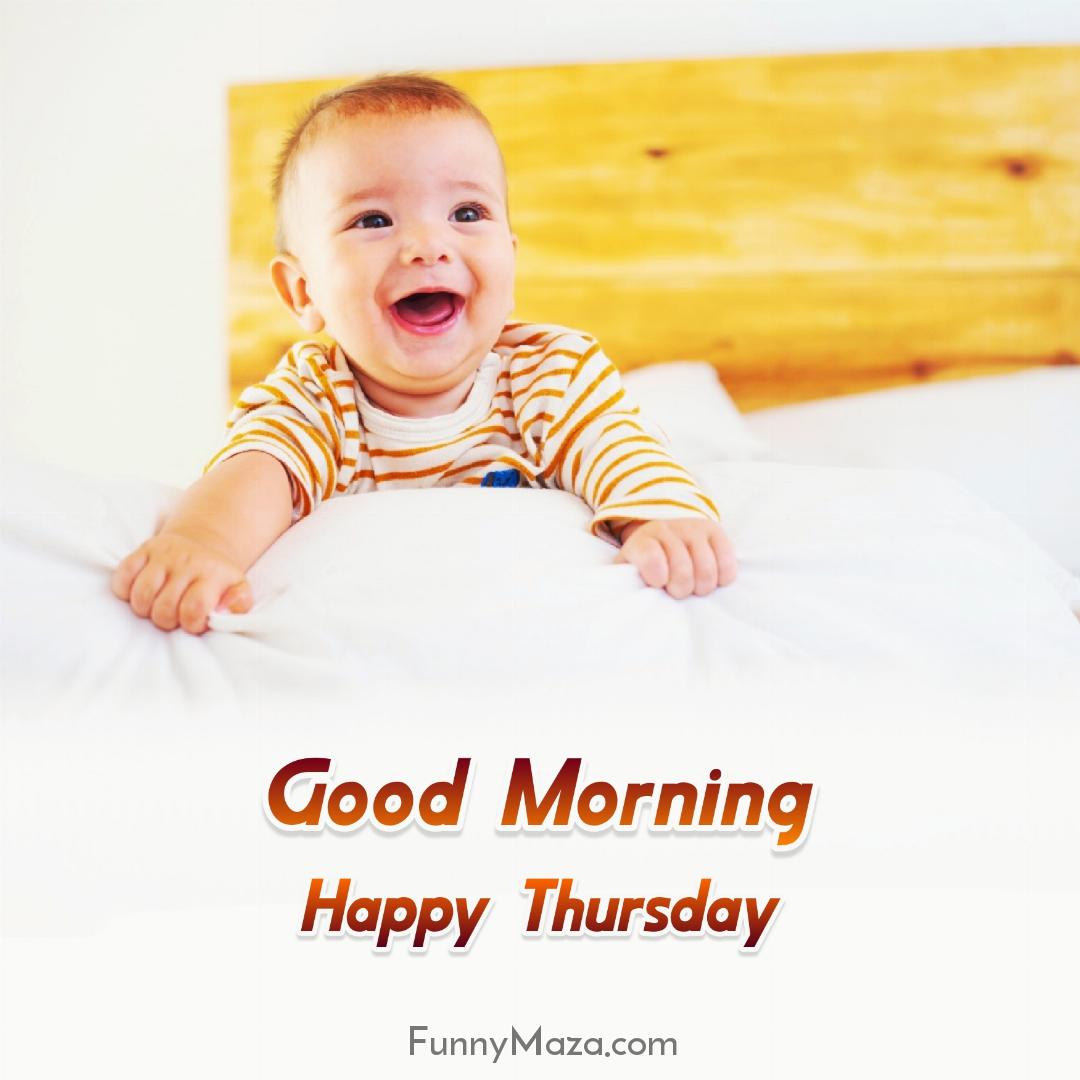 New Good Morning Happy Thursday Baby Images 2024 HD Download