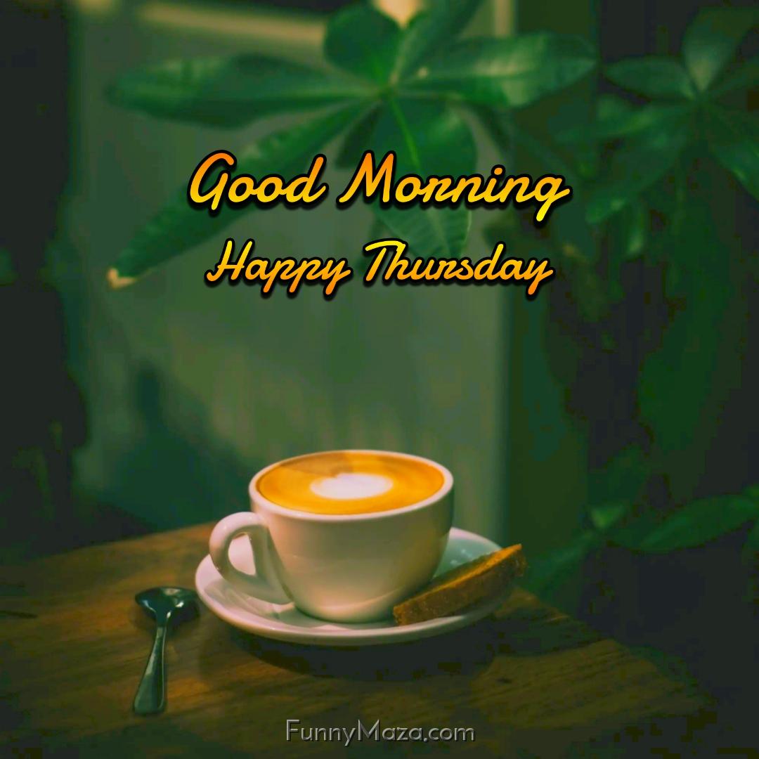 New Good Morning Happy Thursday Coffee Images 2024 HD Download