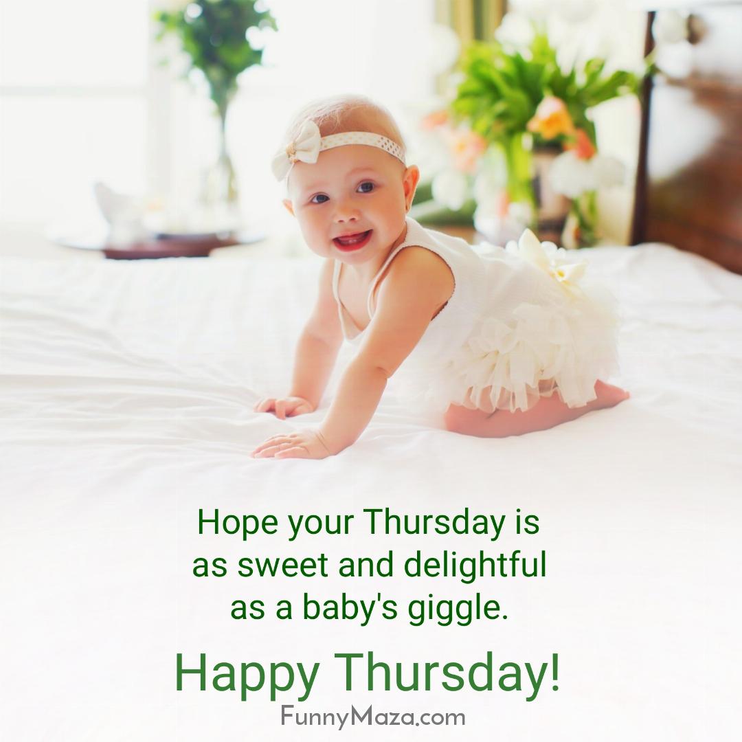 Hope your Thursday is as sweet and delightful as a baby's