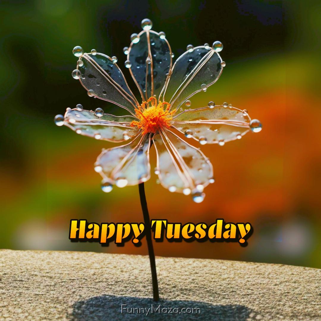 Happy Tuesday Dew Drops Images