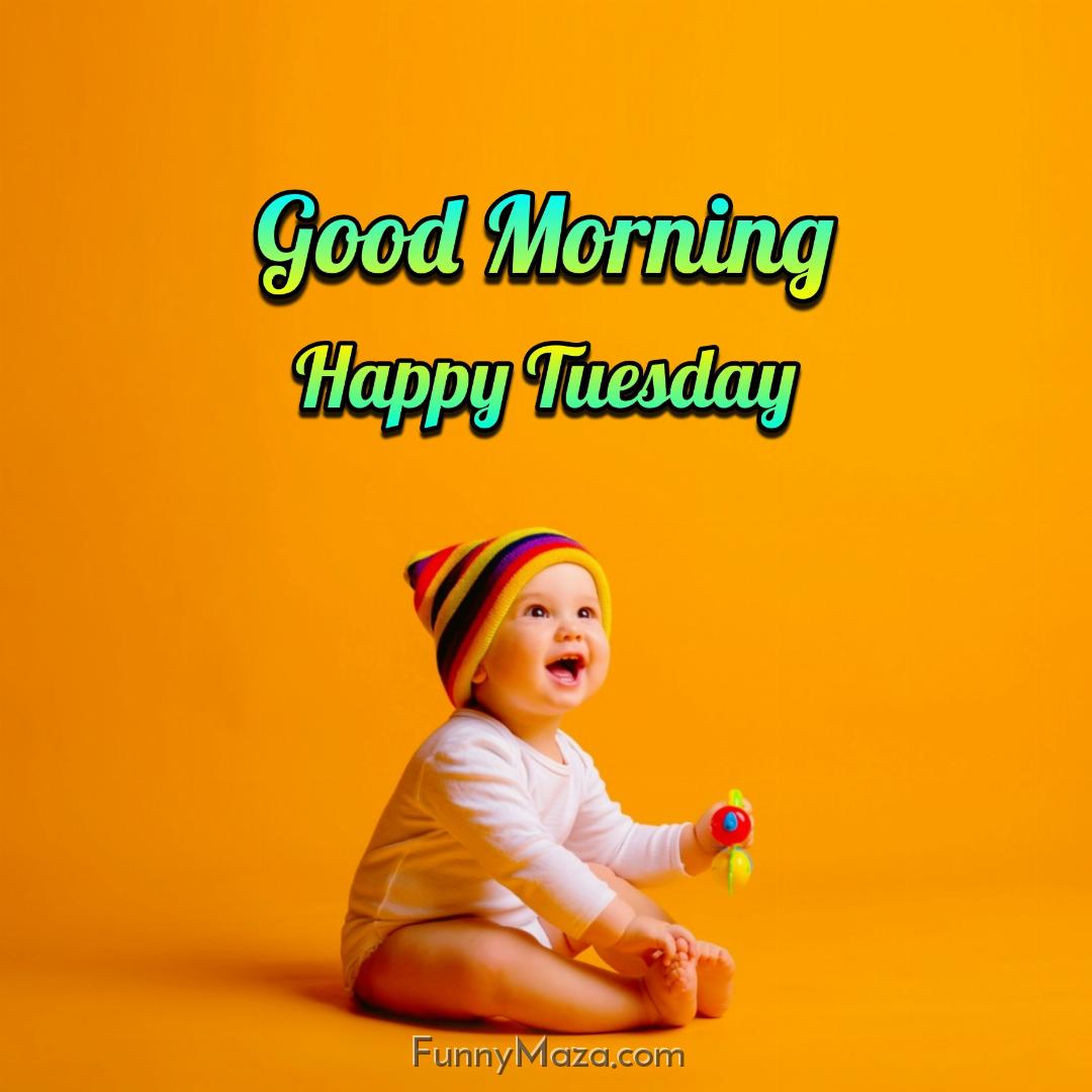 New Good Morning Happy Tuesday Baby Images 2024 HD Download