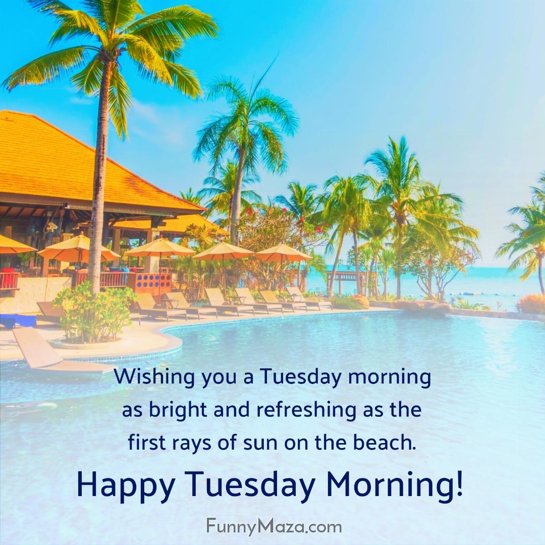 Wishing you a Tuesday morning as bright and refreshing as the