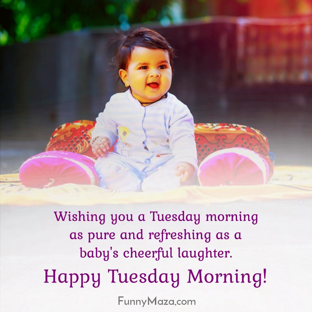 Wishing you a Tuesday morning as pure and refreshing as a