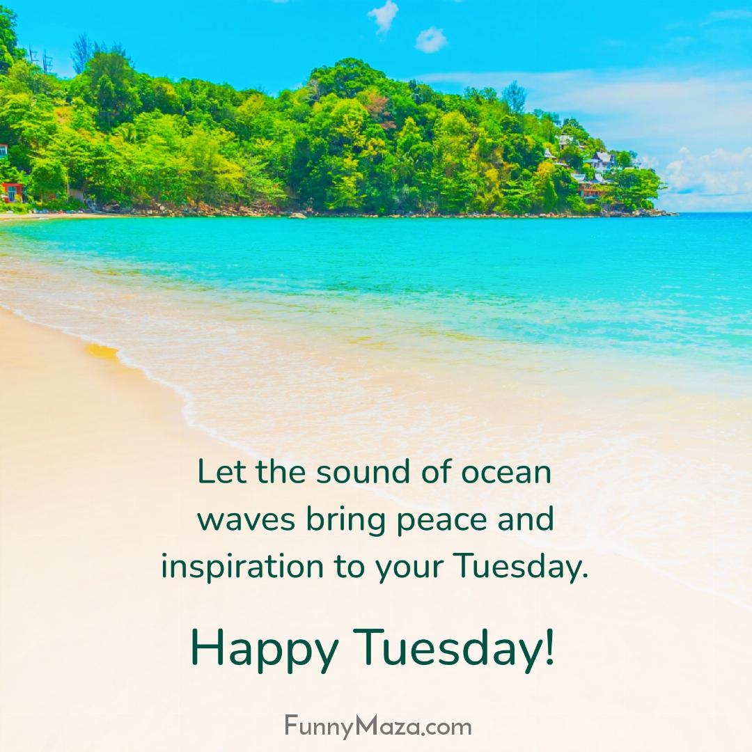 Let the sound of ocean waves bring peace and inspiration to