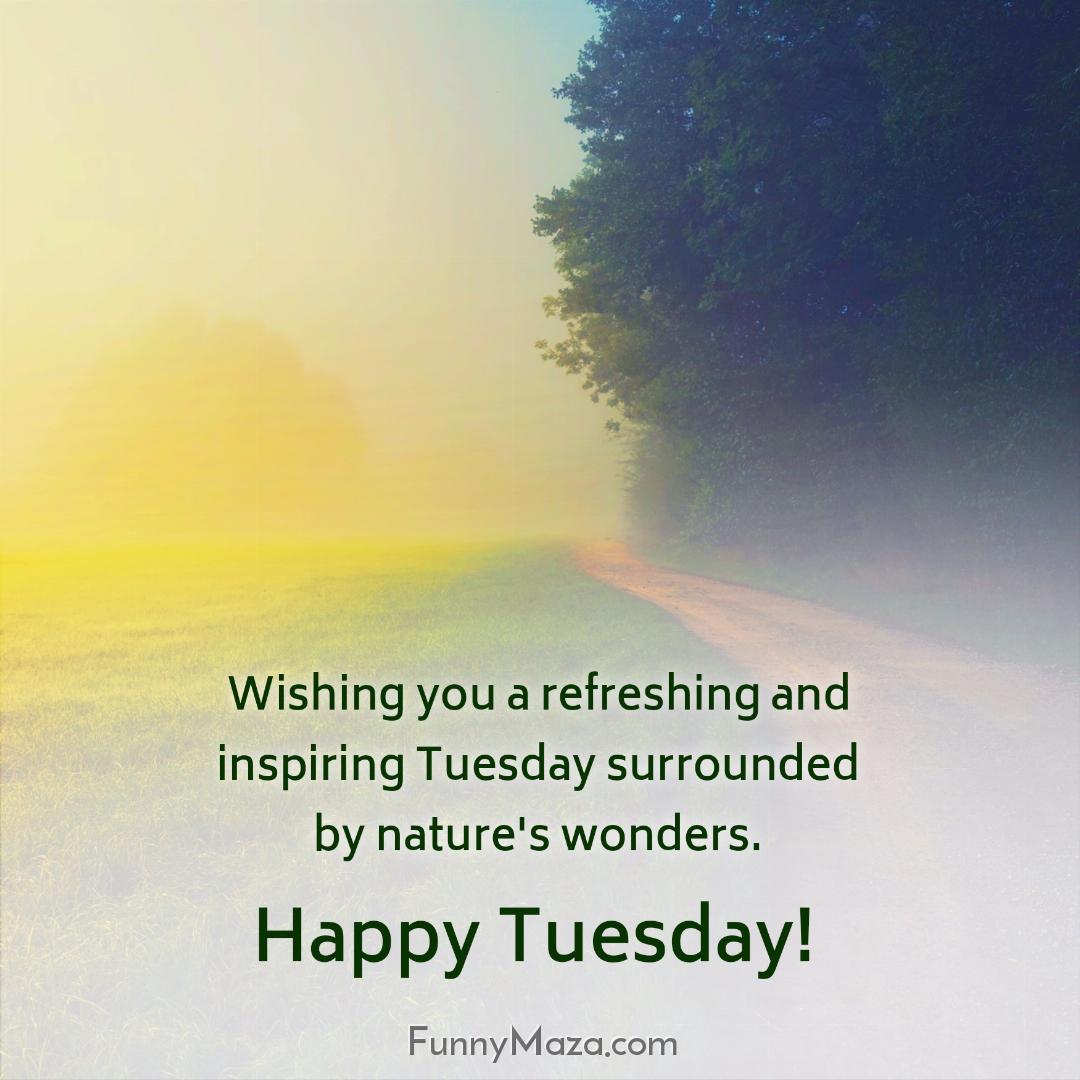 Wishing you a refreshing and inspiring Tuesday surrounded by nature's wonders