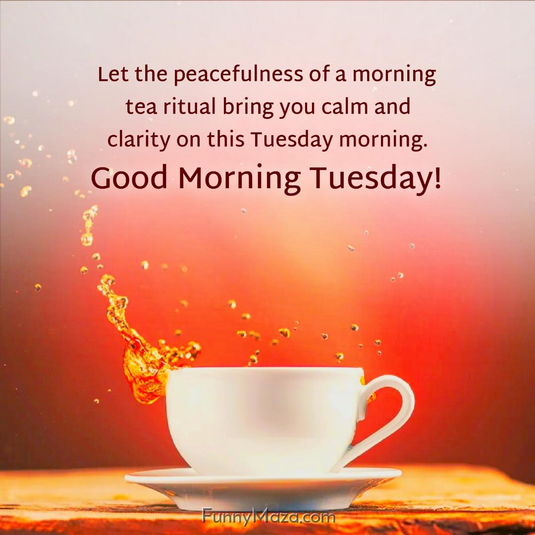 Let the peacefulness of a morning tea ritual bring you calm