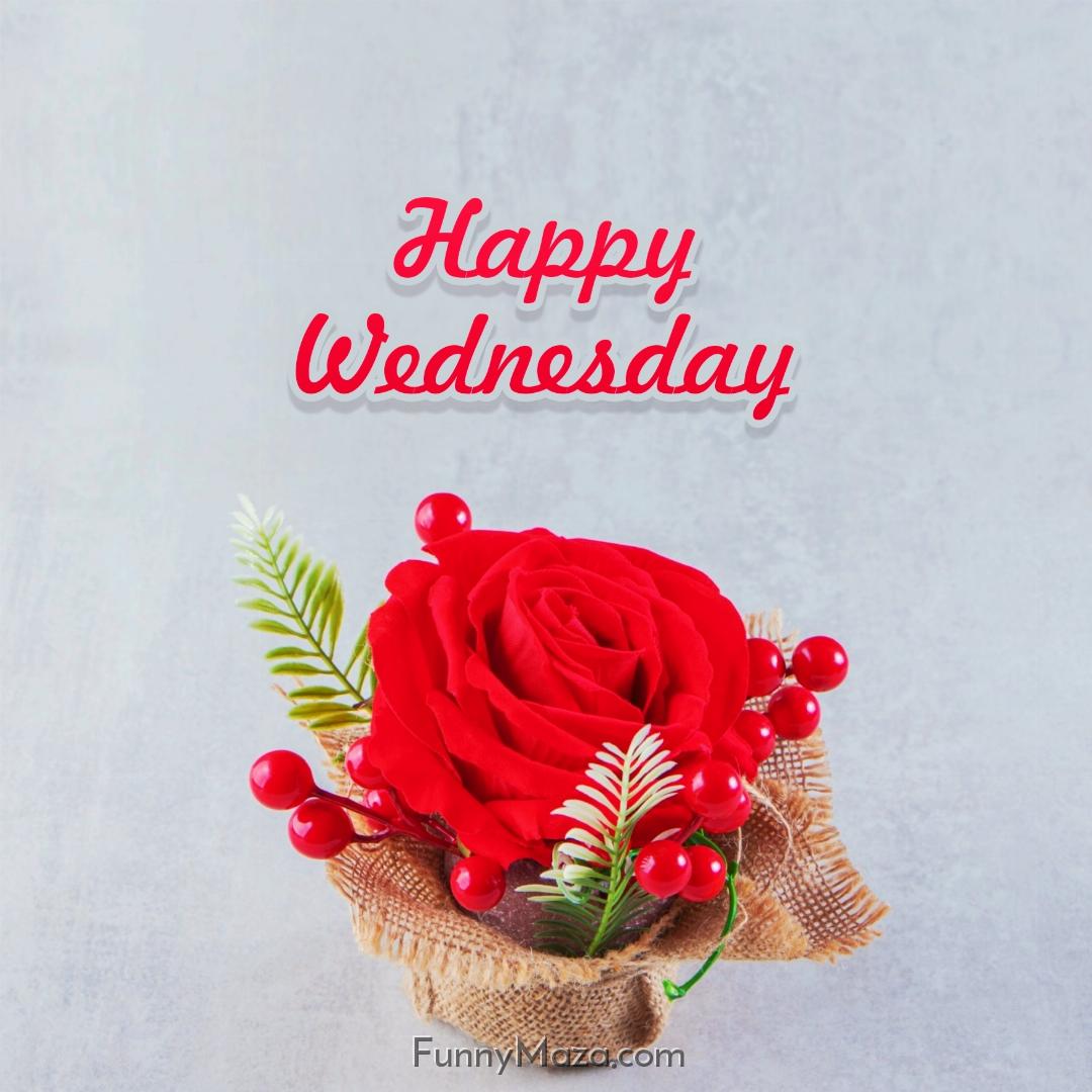 Happy Wednesday Heart Rose Love Images