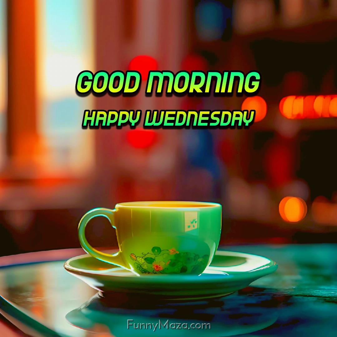 Good Morning Happy Wednesday Tea Wallpaper