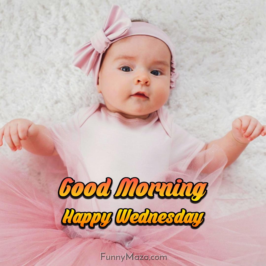 New Good Morning Happy Wednesday Baby Images 2024 HD Download