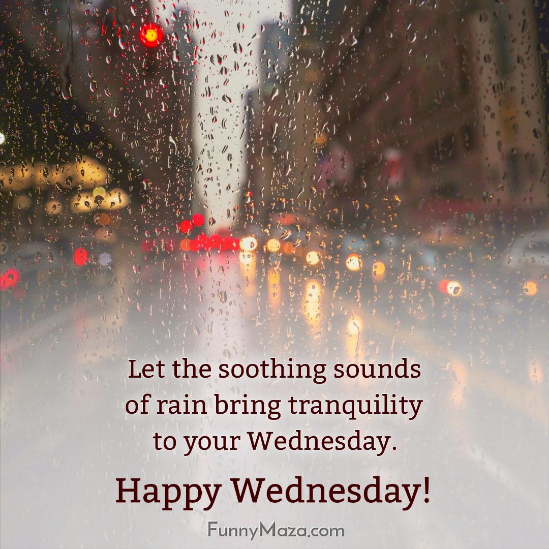 Let the soothing sounds of rain bring tranquility to your Wednesday