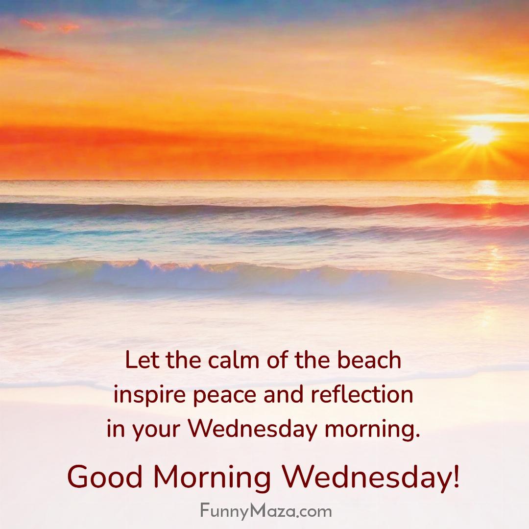 Let the calm of the beach inspire peace and reflection in