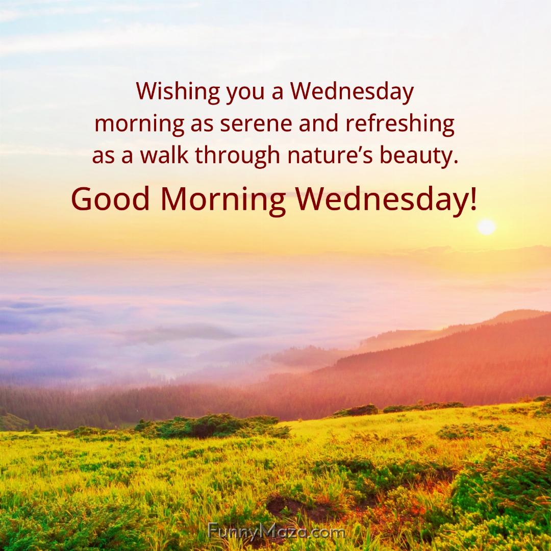 Wishing you a Wednesday morning as serene and refreshing as a